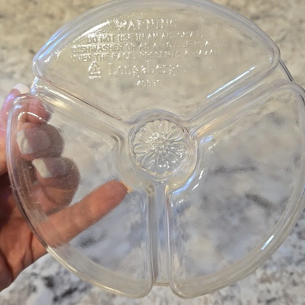 Longaberger Small Round Divide It Up Plastic Liner